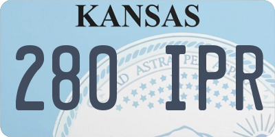 KS license plate 280IPR