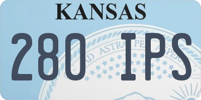 KS license plate 280IPS