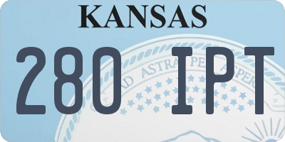 KS license plate 280IPT