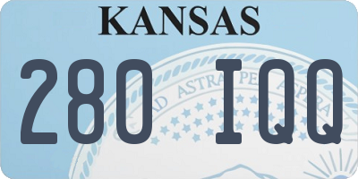 KS license plate 280IQQ