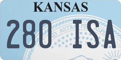 KS license plate 280ISA