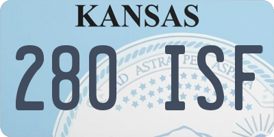 KS license plate 280ISF