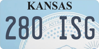 KS license plate 280ISG