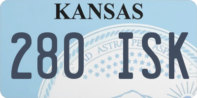 KS license plate 280ISK