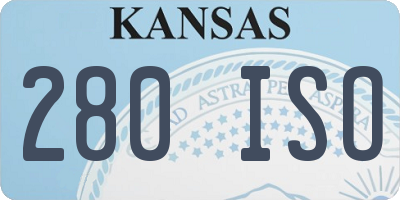 KS license plate 280ISO