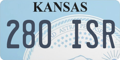 KS license plate 280ISR