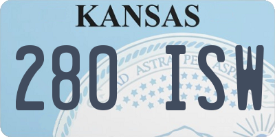 KS license plate 280ISW