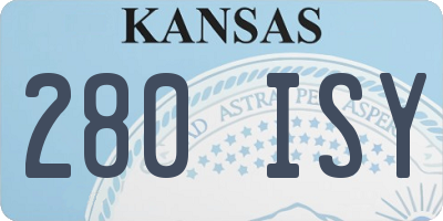 KS license plate 280ISY