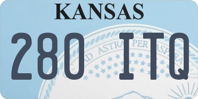 KS license plate 280ITQ