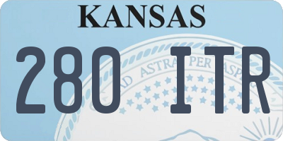 KS license plate 280ITR