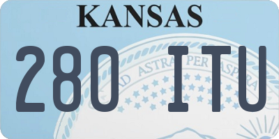 KS license plate 280ITU
