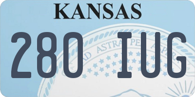 KS license plate 280IUG