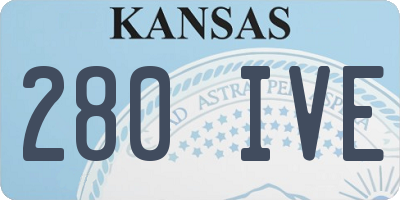 KS license plate 280IVE