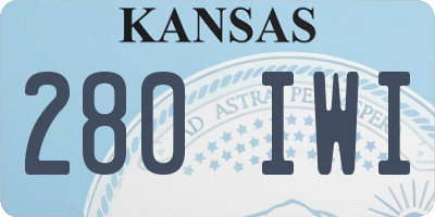 KS license plate 280IWI