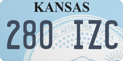 KS license plate 280IZC