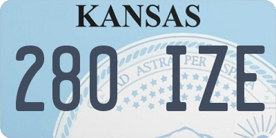 KS license plate 280IZE