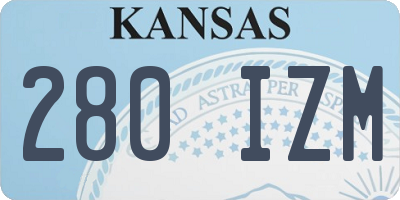 KS license plate 280IZM