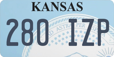 KS license plate 280IZP