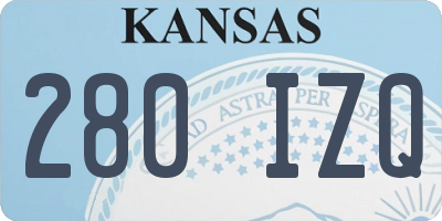 KS license plate 280IZQ
