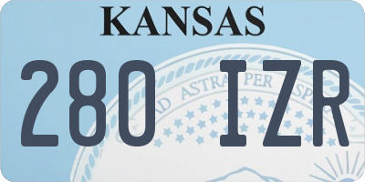 KS license plate 280IZR