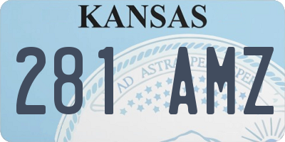 KS license plate 281AMZ