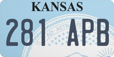 KS license plate 281APB