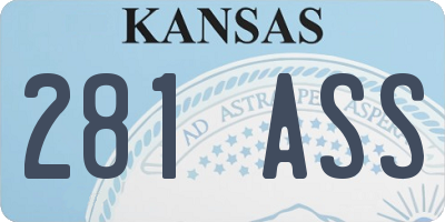 KS license plate 281ASS