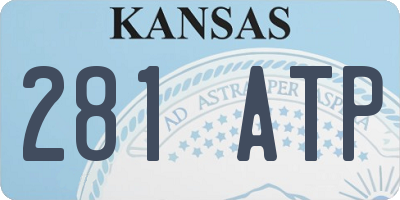 KS license plate 281ATP