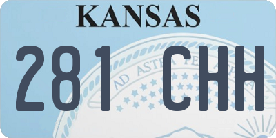 KS license plate 281CHH