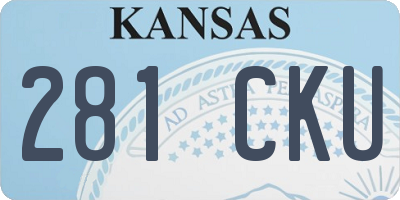 KS license plate 281CKU