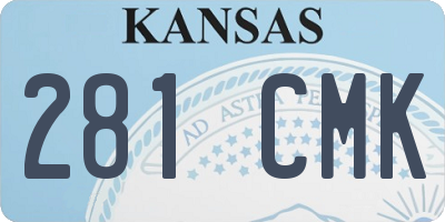 KS license plate 281CMK