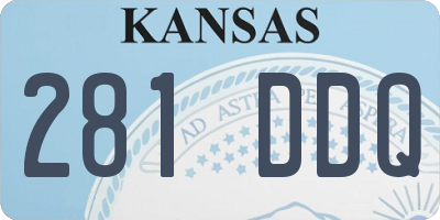 KS license plate 281DDQ