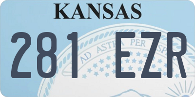 KS license plate 281EZR