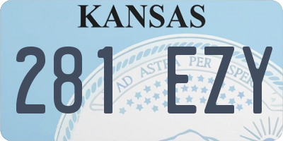 KS license plate 281EZY