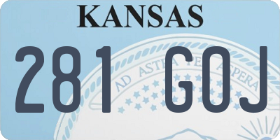 KS license plate 281GOJ