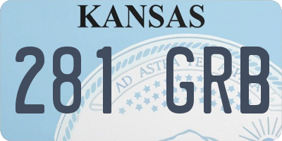 KS license plate 281GRB