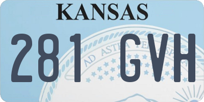 KS license plate 281GVH