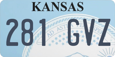 KS license plate 281GVZ