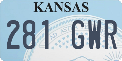 KS license plate 281GWR