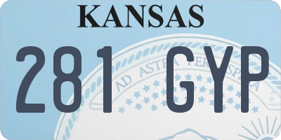 KS license plate 281GYP