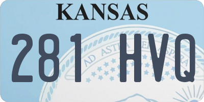 KS license plate 281HVQ