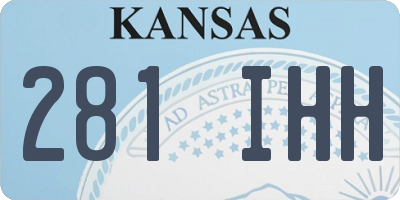KS license plate 281IHH