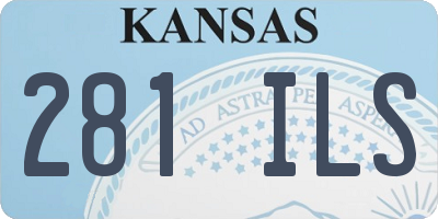 KS license plate 281ILS