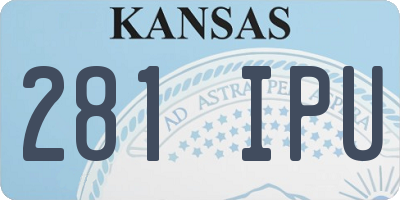 KS license plate 281IPU