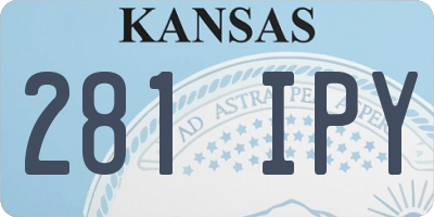 KS license plate 281IPY