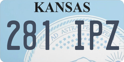 KS license plate 281IPZ