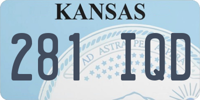 KS license plate 281IQD