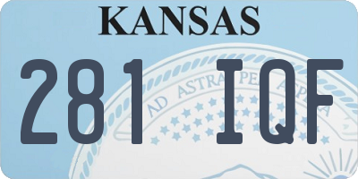 KS license plate 281IQF