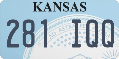 KS license plate 281IQQ
