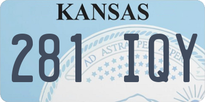 KS license plate 281IQY